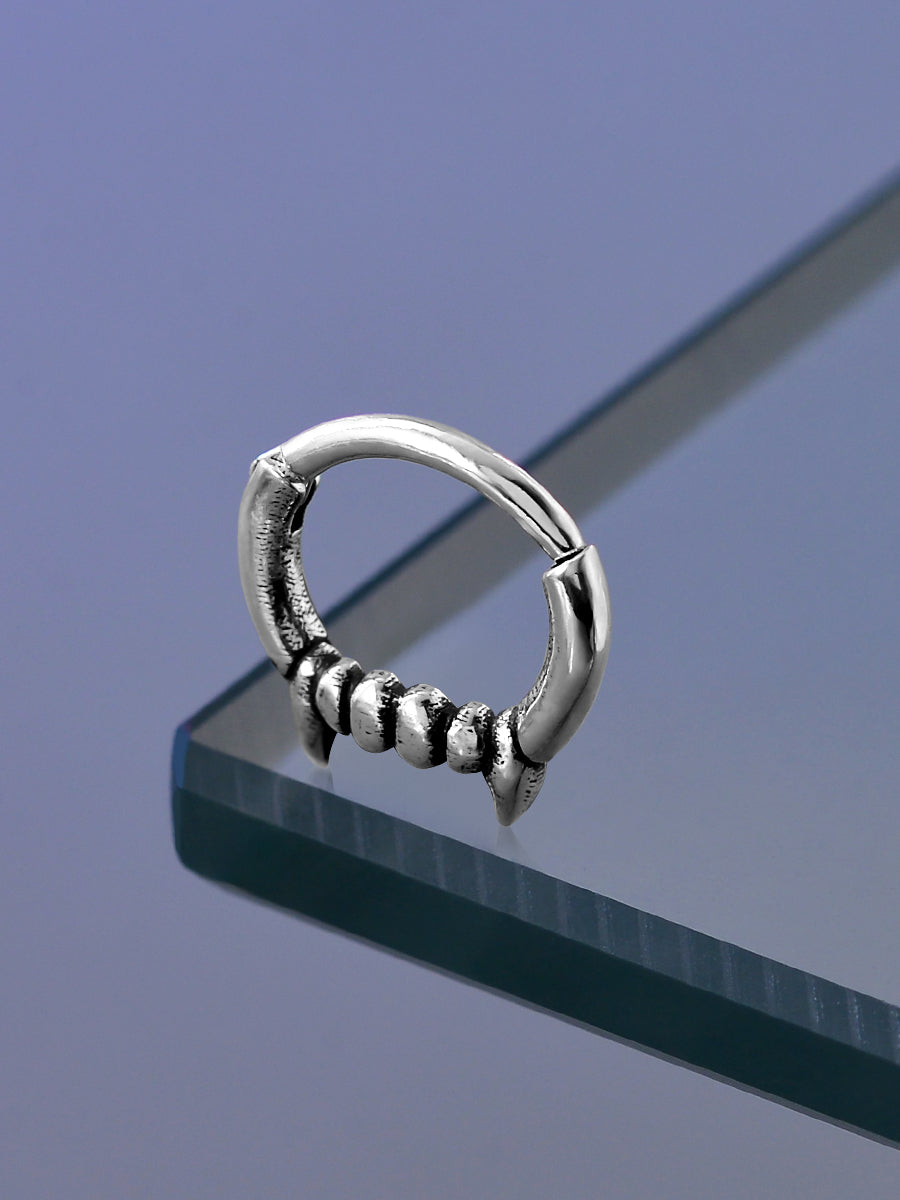 Teeth Sterling Silver Septum Nose Ring