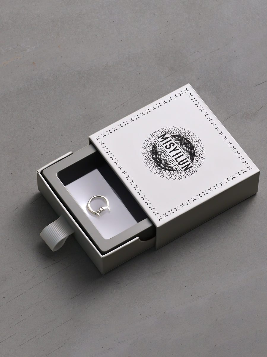 Teeth Sterling Silver Septum Nose Ring