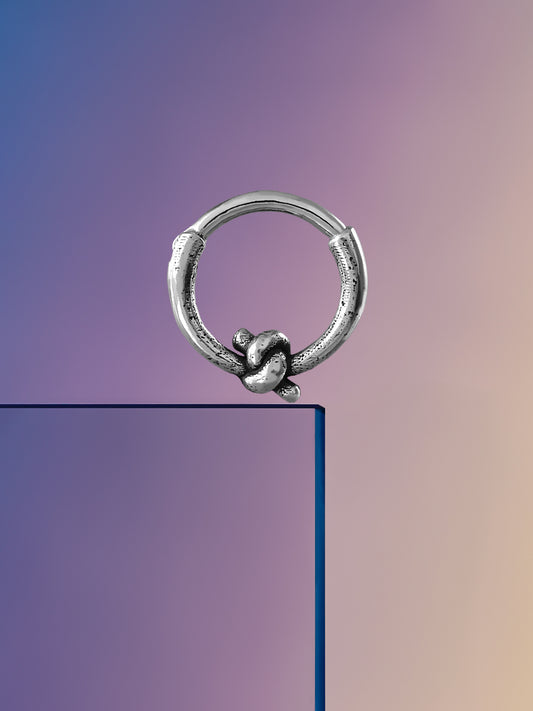 Knot Sterling Silver Septum Nose Ring