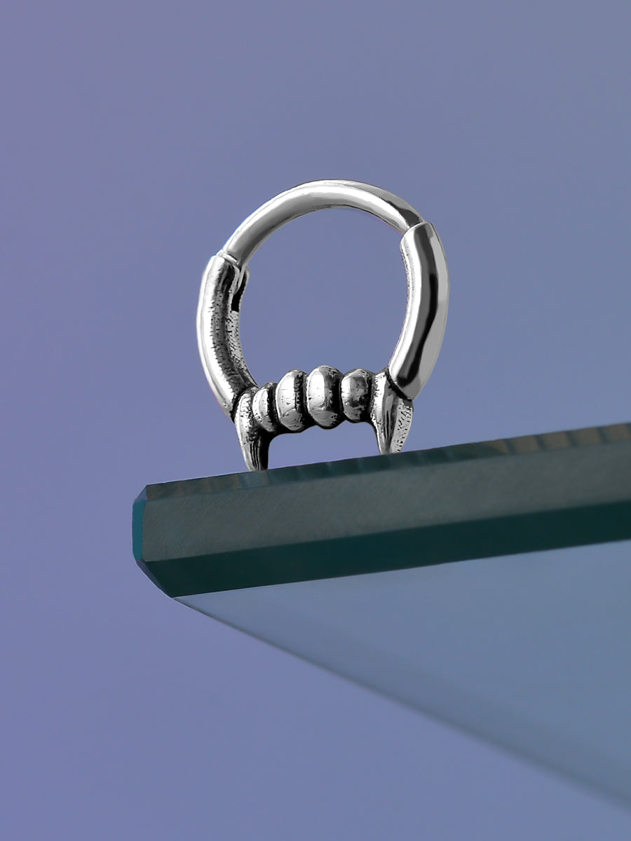 Teeth Sterling Silver Septum Nose Ring